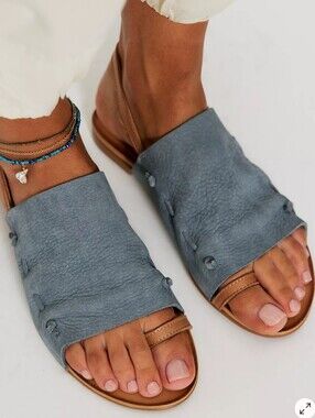 Free People Lake House Sandals, Grey, Miz Mooz